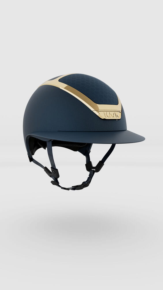 KASK Star Lady Chrome Navy Gold - Cavalo